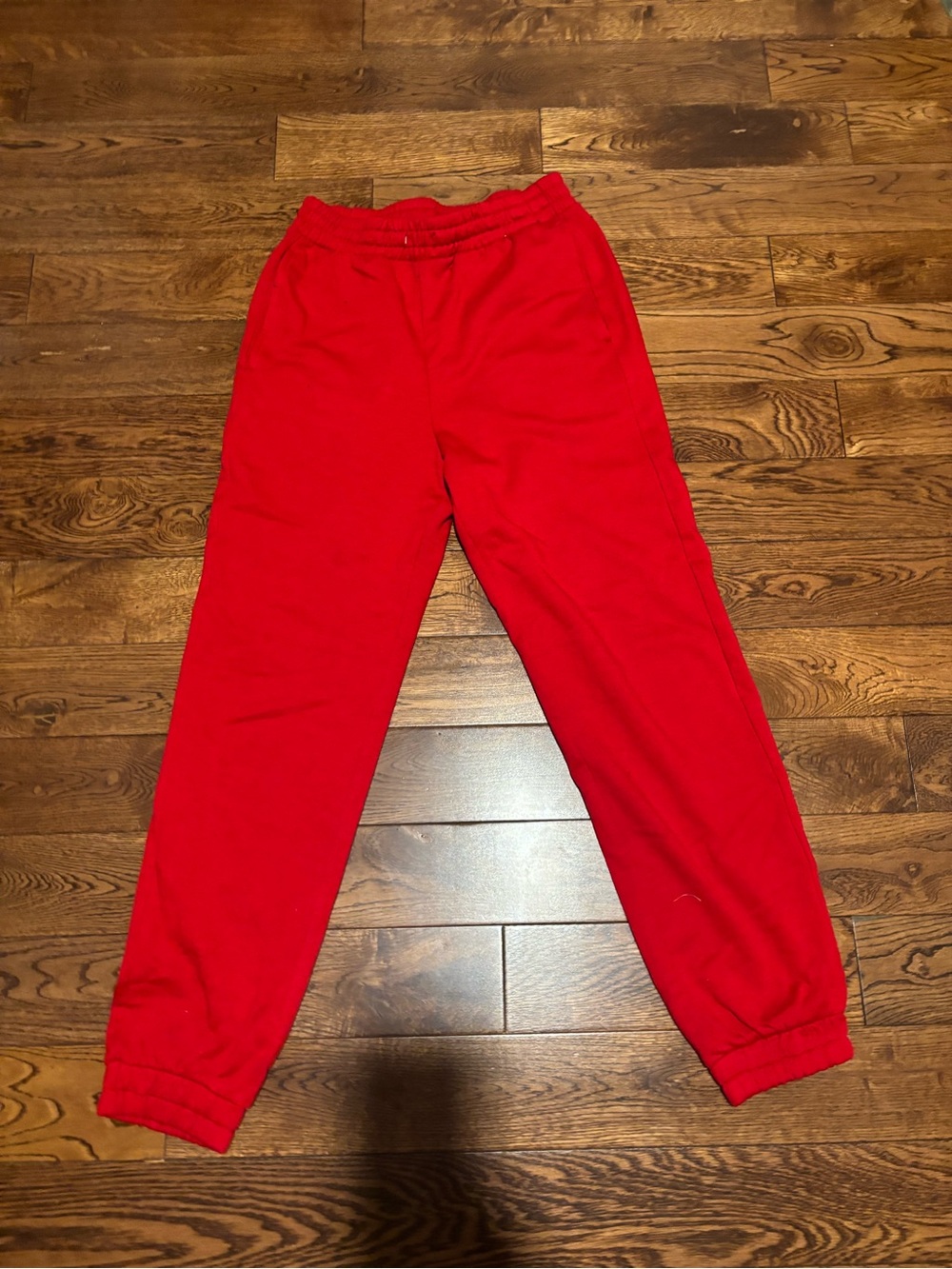 Philosophy Red Fleece Jogger Pants